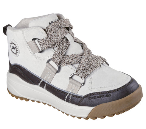 Ghete sport, dama, SKECHERS YANA - COLLINS LANDING 180320-NTBR crem, piele ecologica